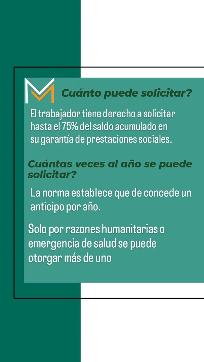 m7medina's tweet photo. Lo que debes saber sobre el artículo 144 de la LOTTT y los anticipos de Prestaciones Sociales, aquí te lo explico...
Si necesitas apoyo contáctanos y con mucho gusto te asesoramos en cuánto al ámbito laboral se refiere
#asesoria #gestiontalentohumano #laboral #parafiscales #rrhh https://t.co/CCdneFi1t4