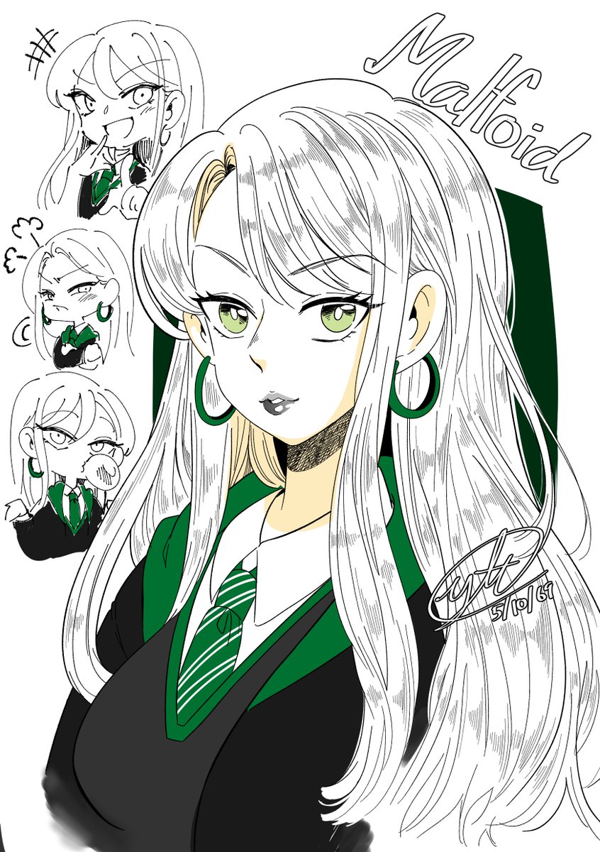 YungTitirat's tweet photo. Malfoid Harry Potter Girl ver.
วาดตามกระแสบ้าง คือถ้านางเป็นสาวนะ ทุกคนจืดหมดอ่ะ 🤣
#Malfoid
#HarryPotter
#harryPotterfarnart https://t.co/gADxxOfg42
