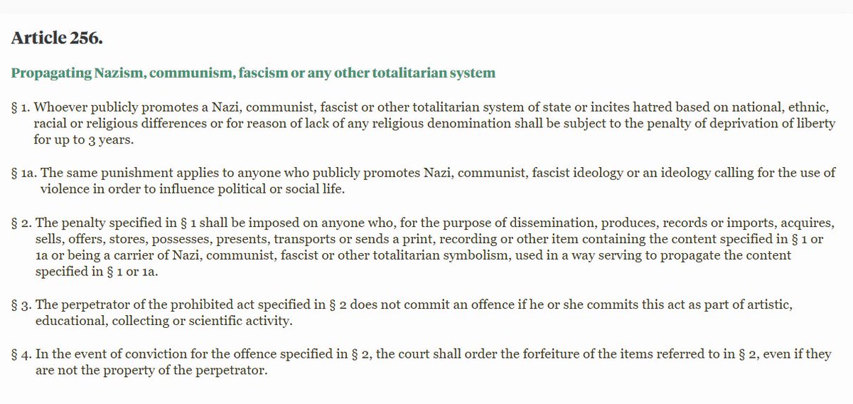BenjaminVillarp's tweet photo. @bough68148 @Edgarzin_ @D_Tarczynski well, acording to polish law it is illegal to do propaganda for a totalitarian system https://t.co/IvMRGsZ7Fy