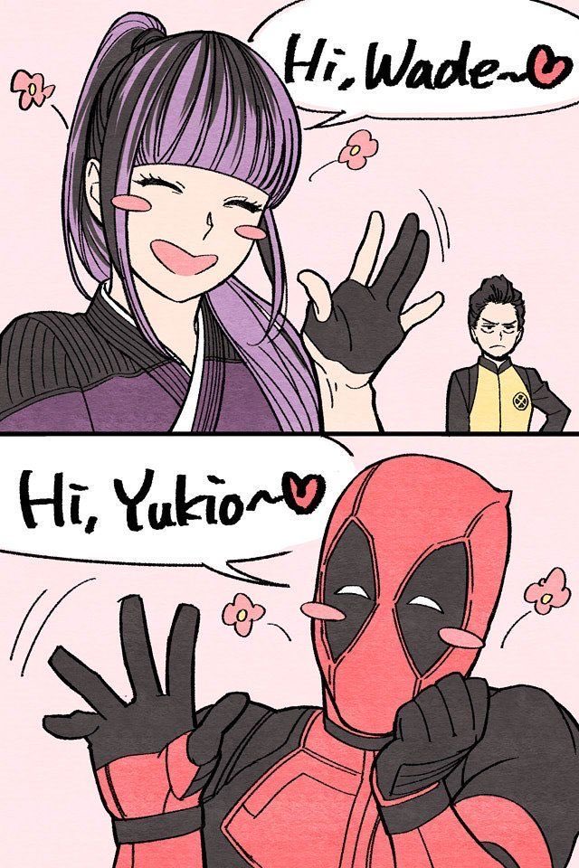 bdar165652bdar's tweet photo. Yukio: Hi, Wade! 💕
 Wade: Hi, Yukio! 💕
 Negasonic: 😐

#Deadpool #WadeWilson #Yukio #Deadpool2 #DeadpoolAndWolverine #Marvel #MarvelFanart #DeadpoolFanart #fypシ゚viral https://t.co/waQ28w5cw4