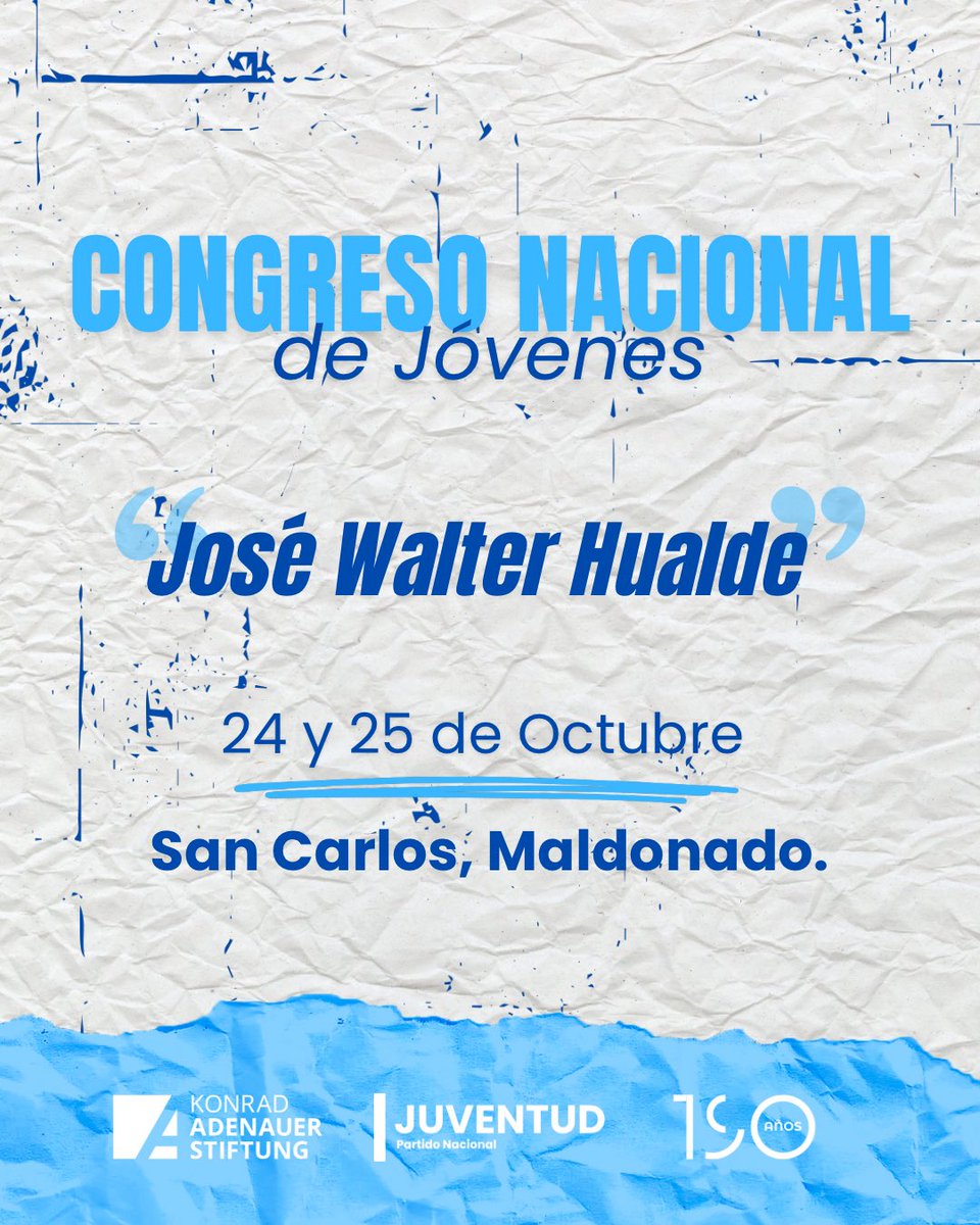 PNacionalJoven's tweet photo. Este 24 y 25 de Octubre, nos volvemos a encontrar en el Congreso Nacional de Jóvenes. 

Nos vemos en la Sociedad Criolla Los Coronillas, en San Carlos, Maldonado. https://t.co/xHtOGQ64sN