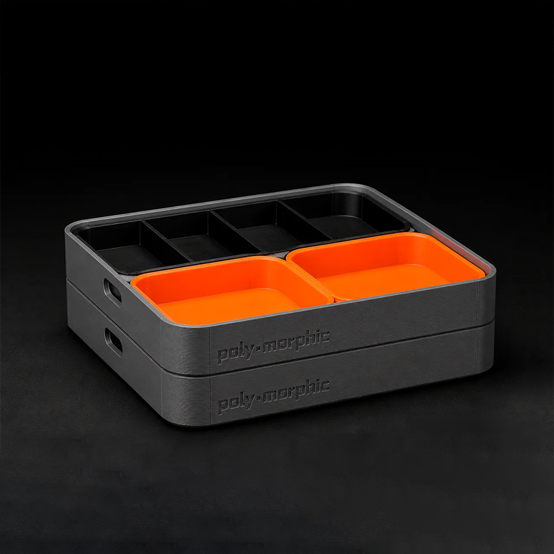 printablescom's tweet photo. Whether you're fixing a 3D printer, building an RC car, or soldering electronics, the Build Tray by Polymorphic keeps all your screws, tools, and tiny parts right where you need them. It's completely modular, so you can customize the layout. 🛠️ https://t.co/2P7XkPrNwk https://t.co/2pClQ85hHV