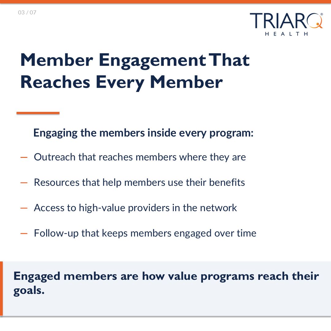 TRIARQHealth's tweet photo. Value-based care is won between visits. Pathways Value by TRIARQ Health brings member engagement, care navigation, referral management, care management, and AI analytics together for physicians, CINs, and payers. https://t.co/CuyJn2RoKr #ValueBasedCare #TRIARQHealth https://t.co/4pOfjLsWOy
