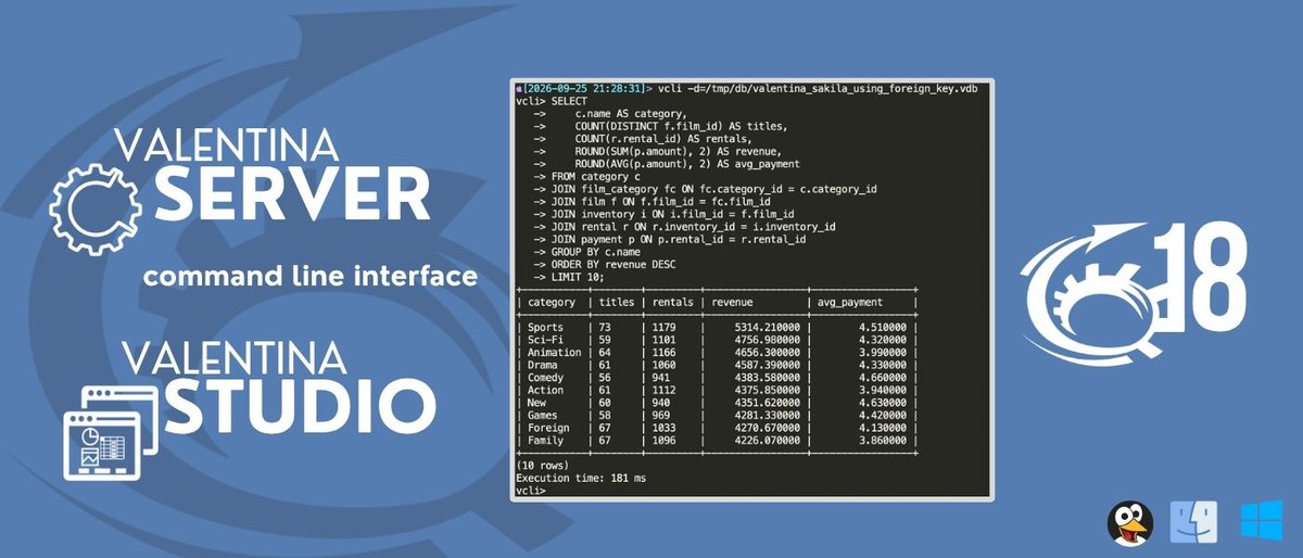 proactiveintl's tweet photo. Export, import, diagnose, and automate with VCLI. From SQL dumps to encrypted DB access to Bash/Zsh/PowerShell completion, it’s a command‑line powerhouse for SaaS and ISV engineering teams.  https://t.co/1bCwNY23dy 
#Bash #cli #duckdb https://t.co/yN0nr5zQkn