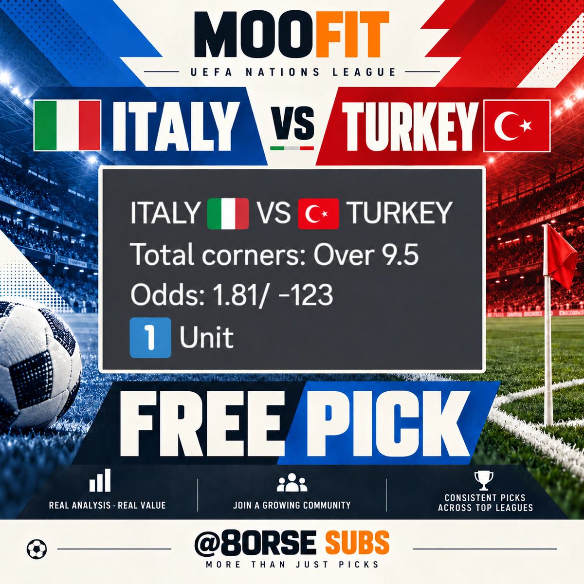 Sanskar_4112's tweet photo. ๐ UEFA NATIONS LEAGUE ๐
Took an L yesterday โ
Let's keep it green today! ๐ฐ๐ฐ
@MoOfItOFFICIAL ๐ฐ
@EGG_173 @ILYCOOLCAT @M4stertigerrr
#NationsLeague #ITATUR
#UNLFixtures #MOOFIT https://t.co/rD2JVT0gPG