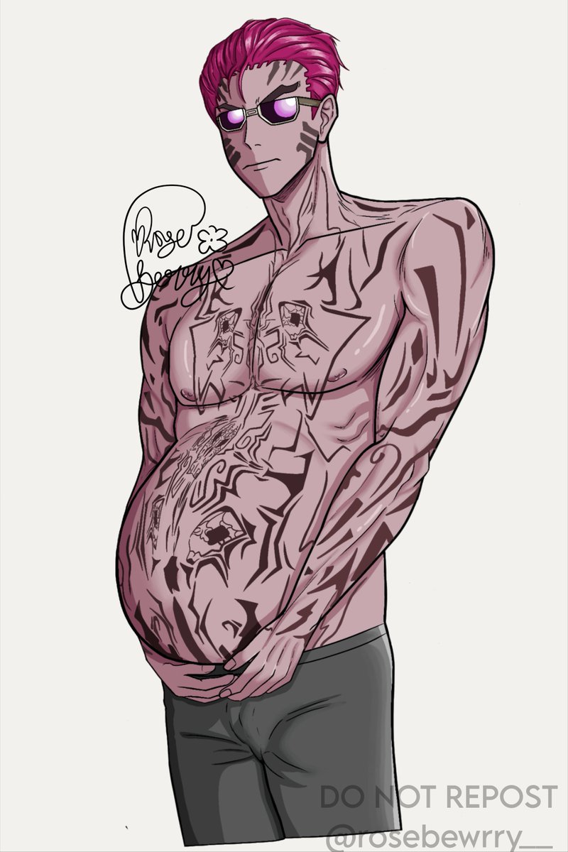rosebewrry__'s tweet photo. [🌹 🫐 COMMISSION RESULT 🌹🫐]

JURUS POMPA HAMIL
Ricardo from Limbus Company but.... 
Tebak brp lama aku bikin tattoo nya 😈😈
Thank you yg sudah komis di aku 😋 💜

Mau juga suami mu dihamili? 😳 Hit dm yah 😋✌️
#rosbewrrycmsn
#mpreg 
#LimbusCompany https://t.co/ttybbjHD2I
