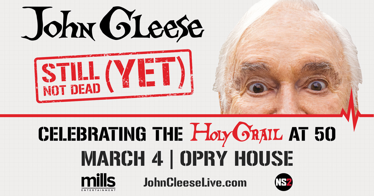 theryman's tweet photo. 📣 JUST ANNOUNCED! @JohnCleese's Still Not Dead Yet Tour is coming to the Opry House on March 4.

Tickets on sale Friday at 10 AM!
🎫: https://t.co/HynSljCRvV https://t.co/fAdHXeuOYi