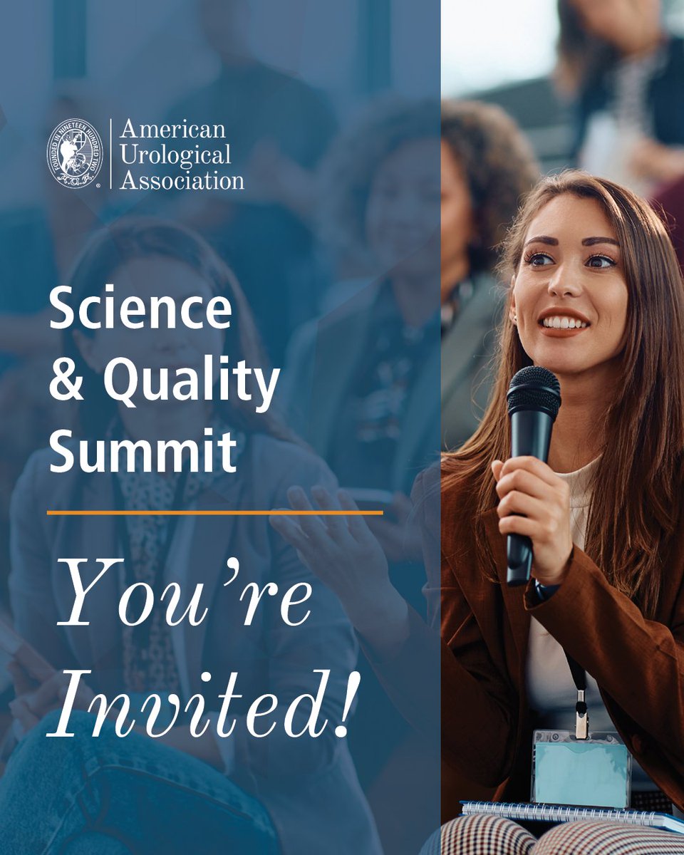 AmerUrological's tweet photo. Ready to be in a room where ideas, leadership and opportunity connect?

The S&Q Summit is bringing together emerging and established leaders for a powerful experience built around growth, collaboration, and impact to shape the future of quality care in urology.

💰 Register NOW! 👉 https://t.co/7naHfw2Frf

#SQSummit