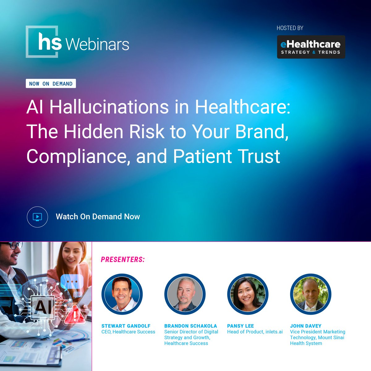 HCSuccess's tweet photo. AI is becoming healthcare’s front door.

But what happens when it gets your brand wrong?

Our webinar on AI hallucinations—and how to protect reputation, compliance and patient trust—is now available on demand.

Watch: https://t.co/x5JzVJZ1h7

#HealthcareMarketing #AI https://t.co/NmBKX3EomP