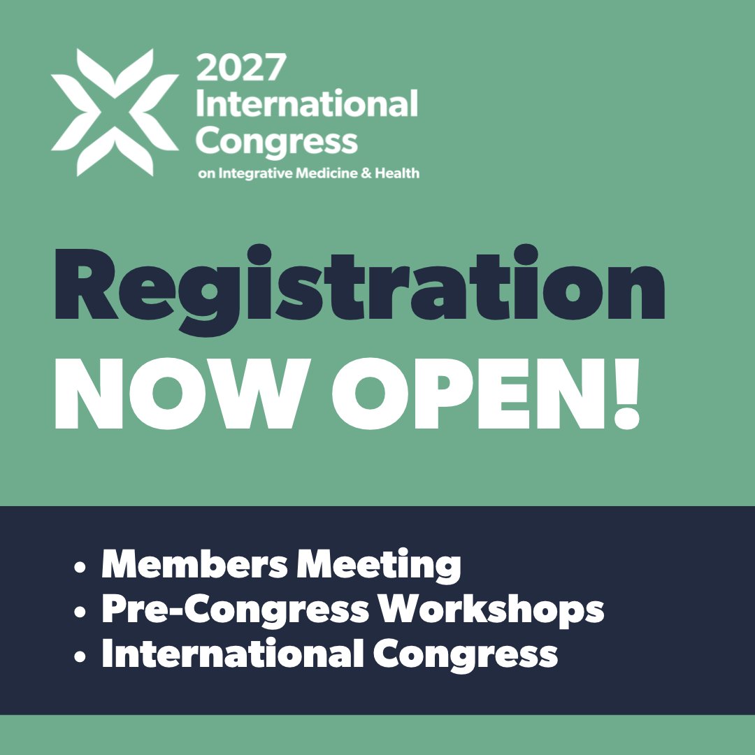 imconsortium's tweet photo. Registration is NOW OPEN for the 2027 International Congress being held April 11-15, 2027 in Minneapolis, MN, USA. Don’t miss the premier conference in #integrativemedicine and #wholehealth���� https://t.co/atMY8UZ33L https://t.co/YydrVWd8oz