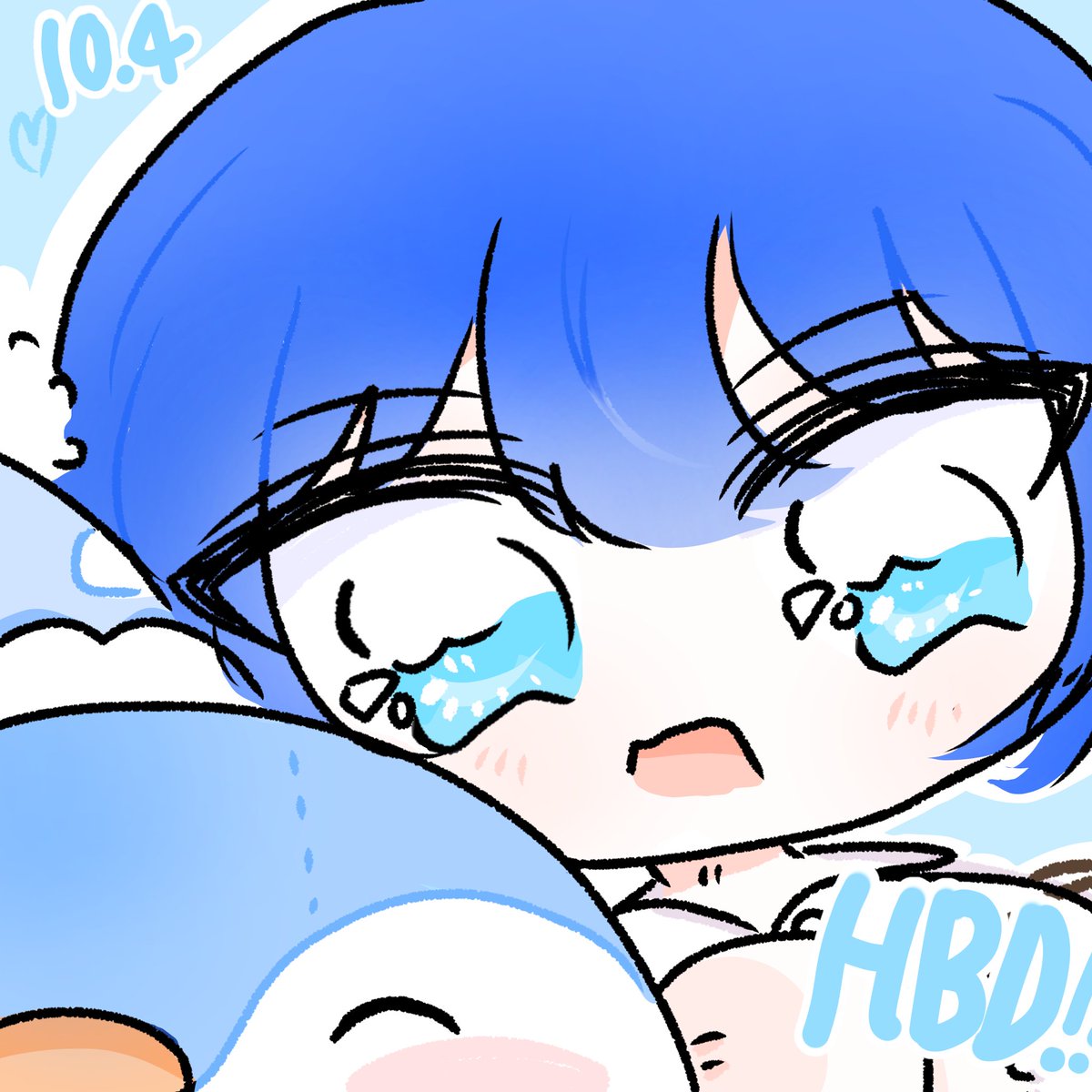 Zzz_myaK's tweet photo. #桐谷遥誕生祭2026 #prsk_Fa #桐谷遥 #プロセカ 
만년돌 하루카쨩 생일 축하해💙🩵🥳 https://t.co/lefPpSQ3mq