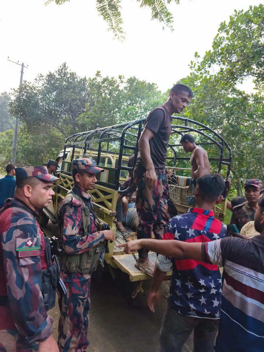 BGB_GOV_BD's tweet photo. BGB Stands by People in Times of Crisis

On 5 October 2026, a tourist vehicle lost control and plunged into a deep ravine on the Dimpahar-Tendumukh Road in Thanchi, Bandarban, leaving 2 tourists dead and 5 seriously injured.

Upon receiving the information, personnel of Tendumukh BGB Camp under Bolipara Battalion (38 BGB) immediately rushed to the scene and launched a rescue operation. The injured were rescued and sent to Alikadam Upazila Health Complex for advanced treatment.

#BGB #BorderGuardBangladesh #RescueOperation