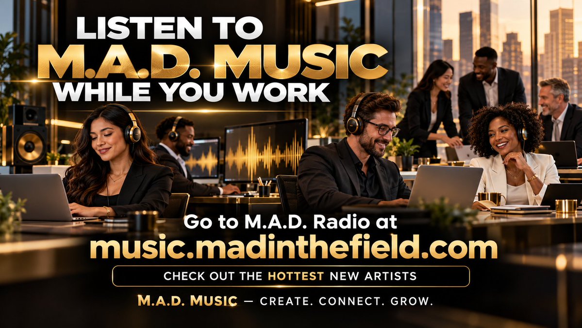 MADInTheField's tweet photo. Introducing the new M.A.D. Music Community platform visit https://t.co/6WffH9JIq2. Perfect for marketing your business! Get your business in front of customers today! https://t.co/4k9qJLGAyn
