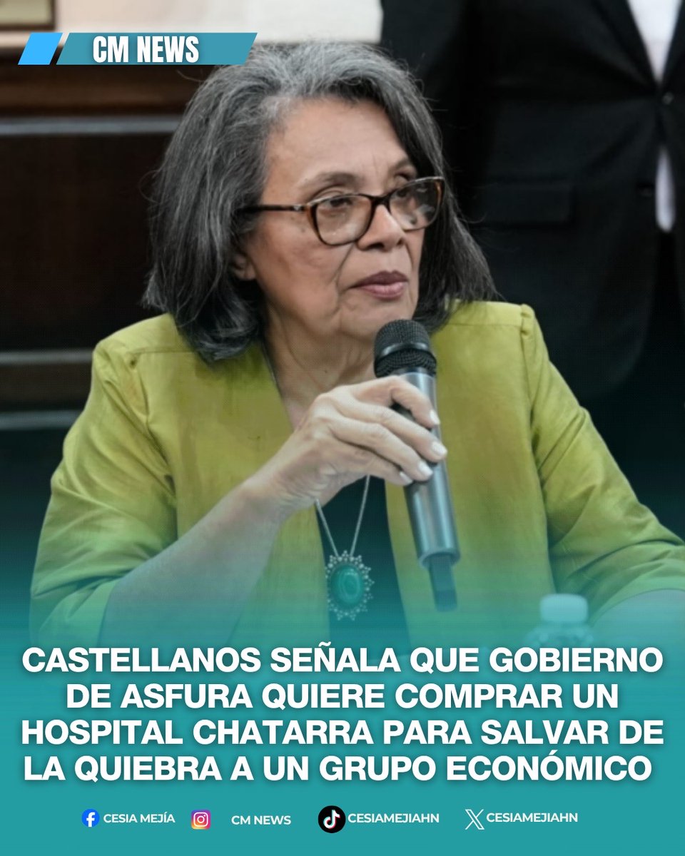 CesiaMejiaHN's tweet photo. ➪La exrectora Julieta Castellanos condena que el gobierno de Nasry Juan Asfura pretenda comprar un hospital “chatarra” para salvar de la quiebra a un grupo económico del país, por lo que pide a La Racha que piensen en la gente pobre y en la dignidad de las personas. 

 #cmnews #lifestyle #noticias #honduras