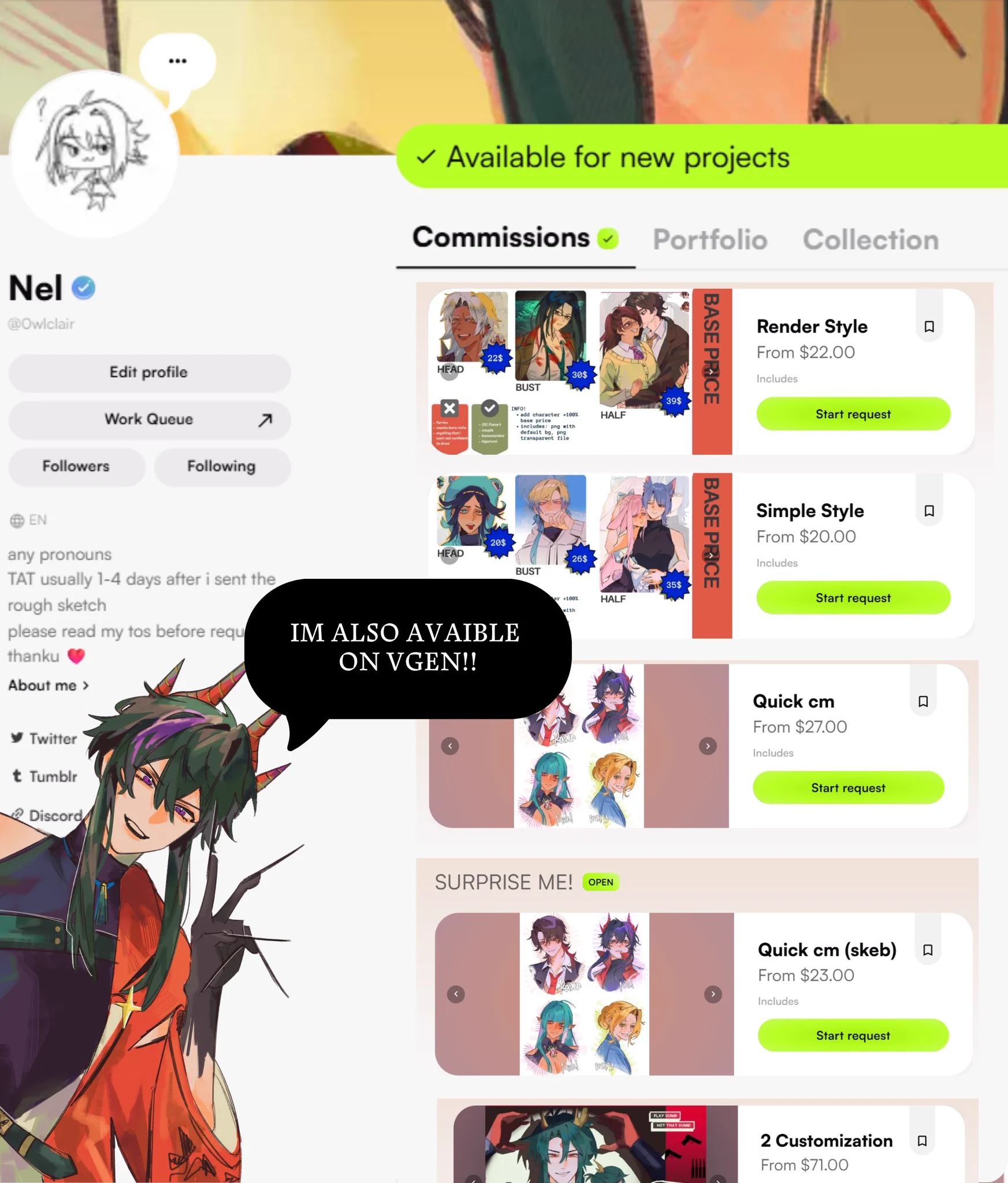 nel || COMMS OPEN on X: 