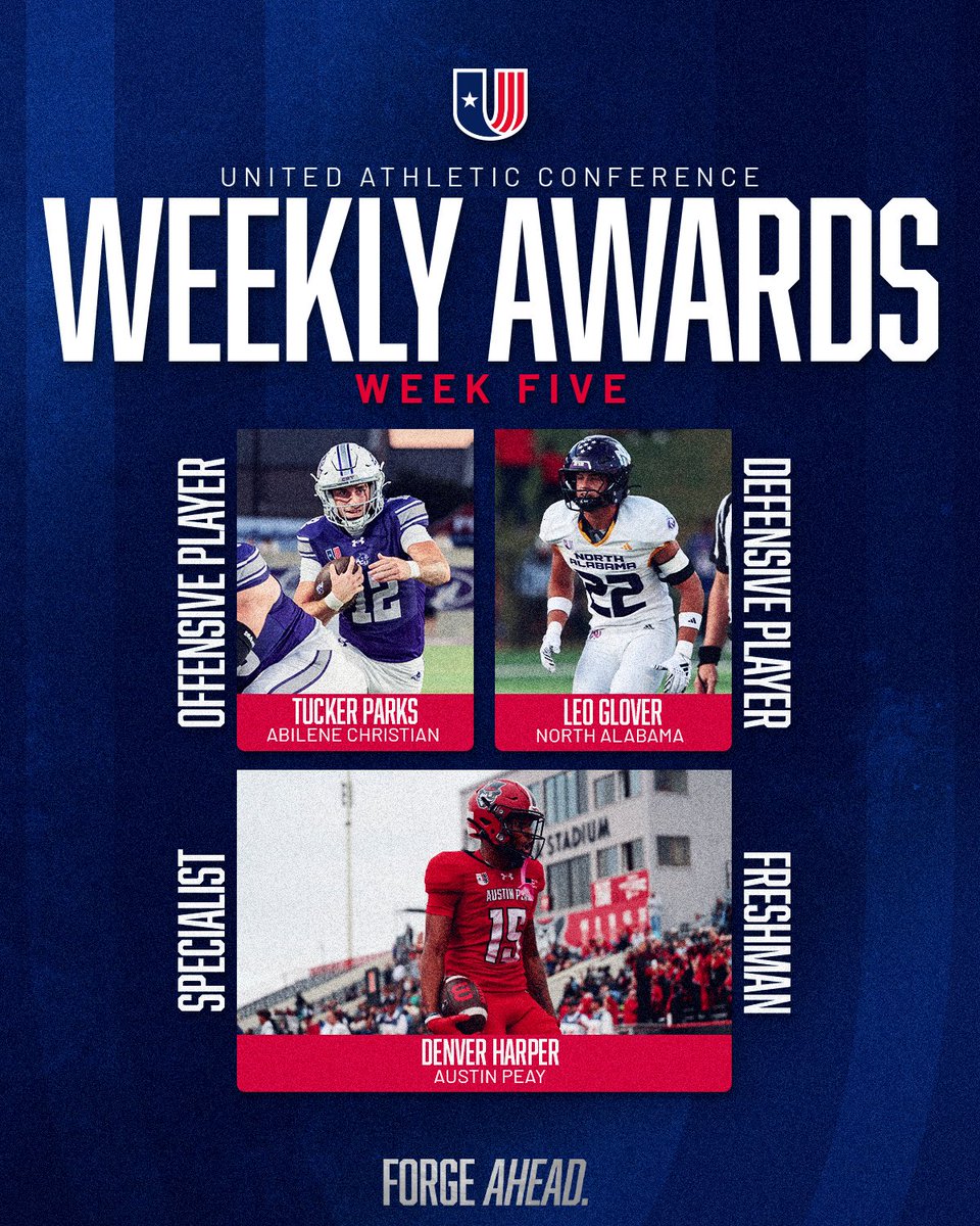 uacfootball's tweet photo. Week Five winners 📝

🔗 https://t.co/oO8QoV2CzS https://t.co/dH3FbXHQ0R