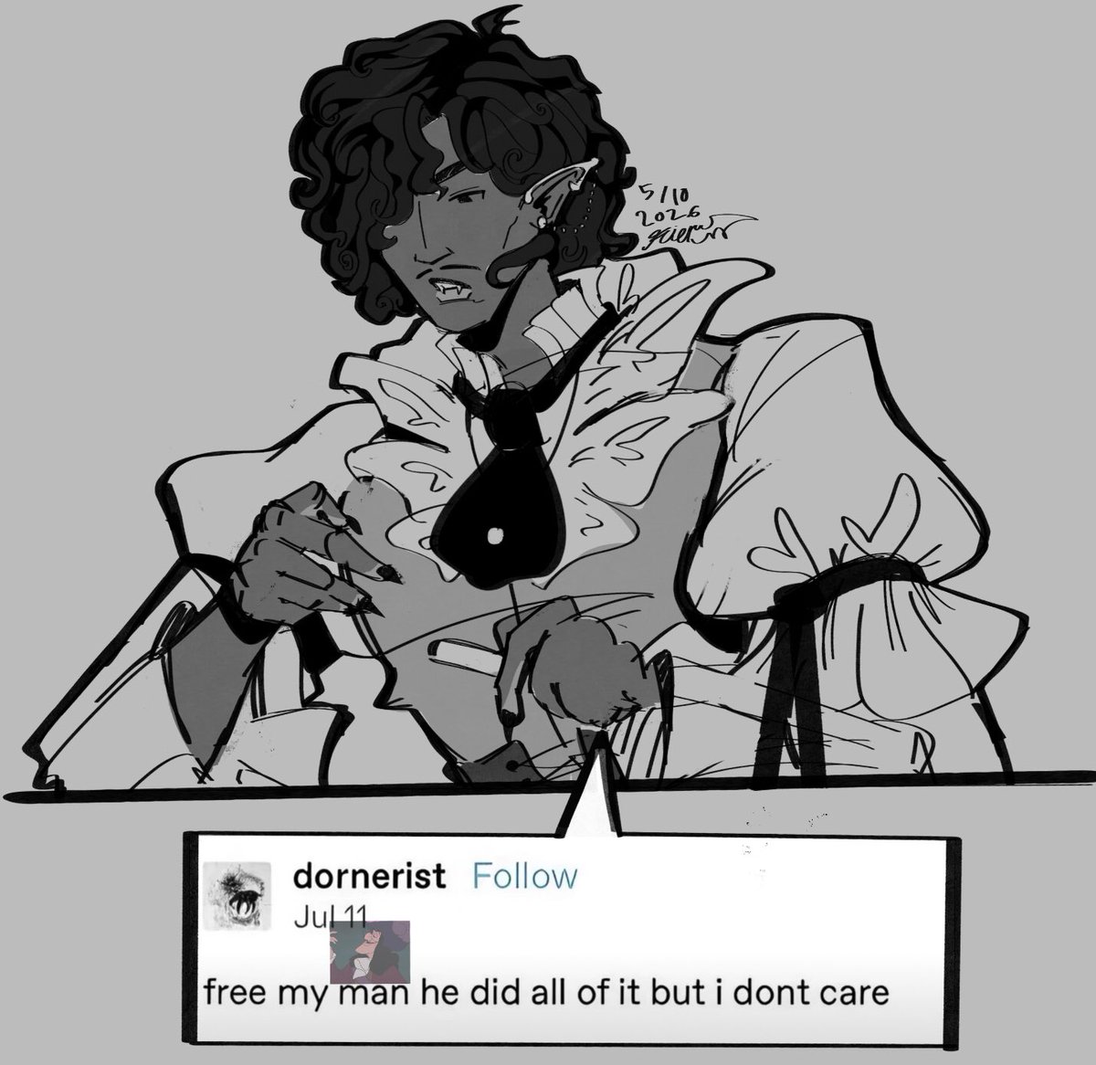 FFIORUSVAMPYRUS's tweet photo. I find Captain Hook’s fear of the color of his own blood funny because he’s got a vampire baddie who wants to drink his blood

[ #GoldenBlood 🎹🩸#OcXCanon ] https://t.co/yFcNAU43Y2