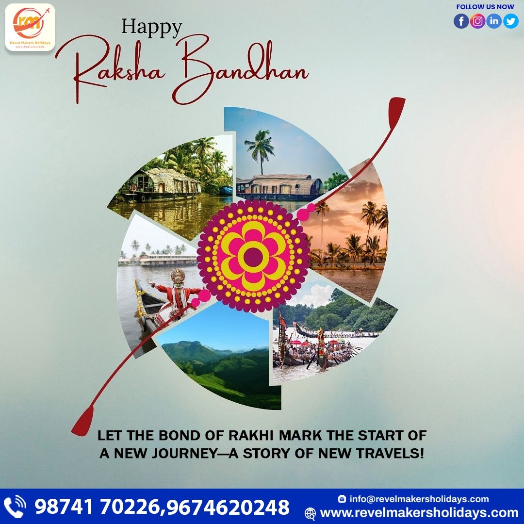 asparkygal's tweet photo. Wishing you a very Happy and Auspicious Rakhi Purnima from Revel Makers Holidays! May the bond of love, protection and togetherness grow stronger, bringing your family happiness, peace and joyful memories. https://t.co/2qYY105XMR