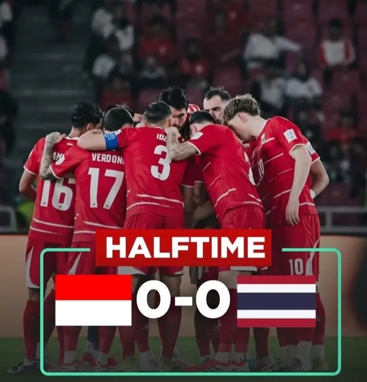 xxlalapoo's tweet photo. Halftime
INDONESIA 0 - 0 THAILAND
Degdegan banget😭
Sempet ada peluang tadi dari verdonk😭
Ole kamu gak lagi cosplay si hiu kan😭wkwk
#TimanDay #FIFAASEANCup2026
#BersamaGaruda https://t.co/PXKGNNdOQD