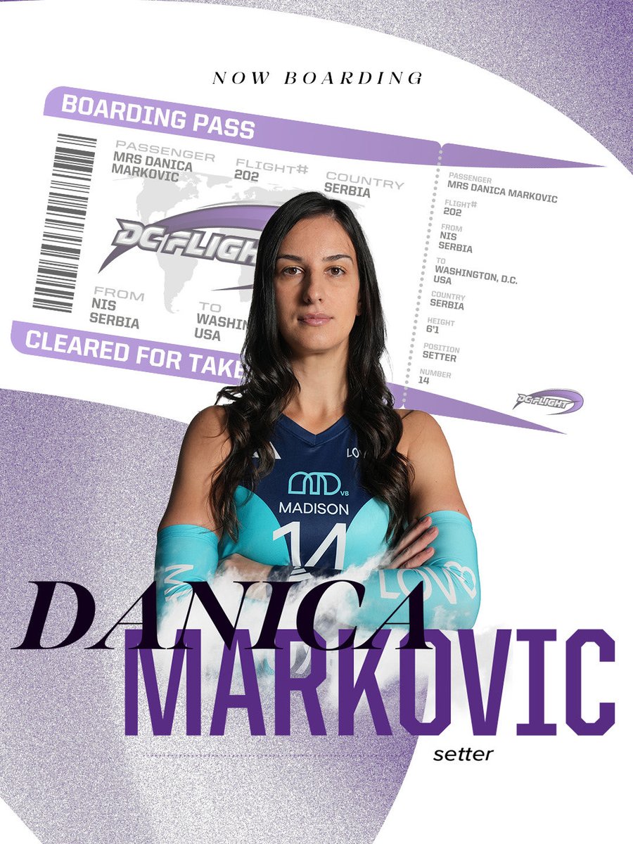 dcflightvb's tweet photo. Bringing European experience to the DMV ✈️

Welcome home, Danica 💜 https://t.co/PAboX8Wo2I