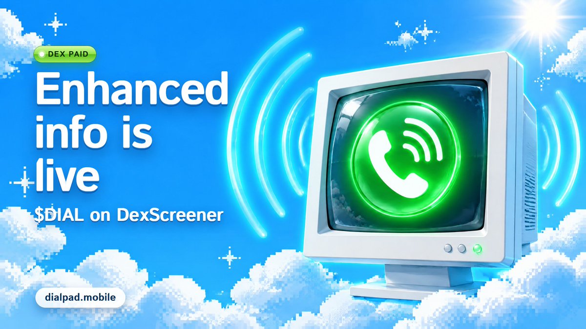 onDialpad's tweet photo. Enhanced token info is live on DexScreener https://t.co/KpFQ9F73UM