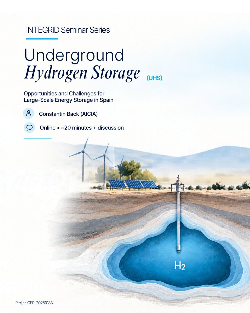 fCIRCE's tweet photo. Más información y enlace de acceso en el evento: https://t.co/8kpsjXYP41
#Hidrógeno #UHS #INTEGRID #TransiciónEnergética https://t.co/PWbfp6G7cr