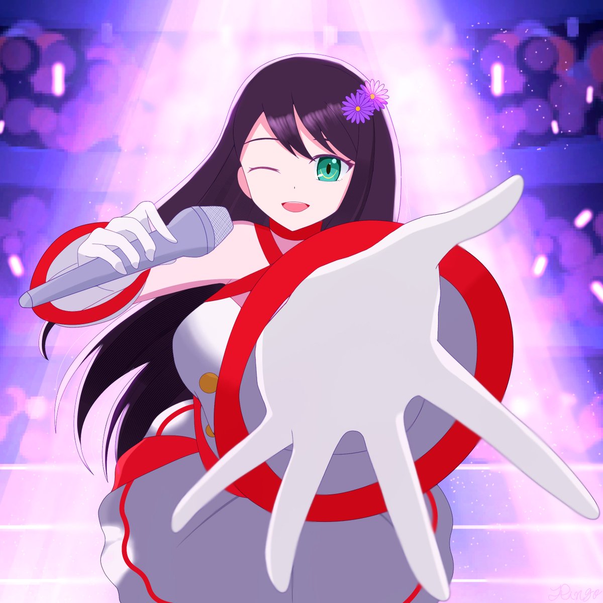 Ringo_mststrike's tweet photo. 紫苑✧*｡
#モンスト #モンストイラスト https://t.co/kKjlLDN4ps