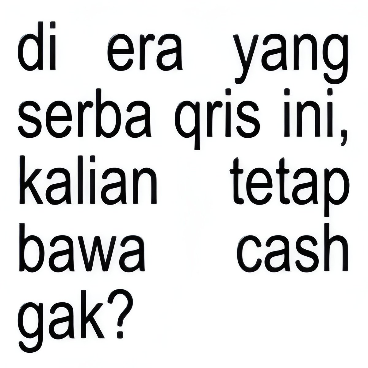 piscesgirle's tweet photo. bawa cash gak, guys? https://t.co/g1TpdnoxMD