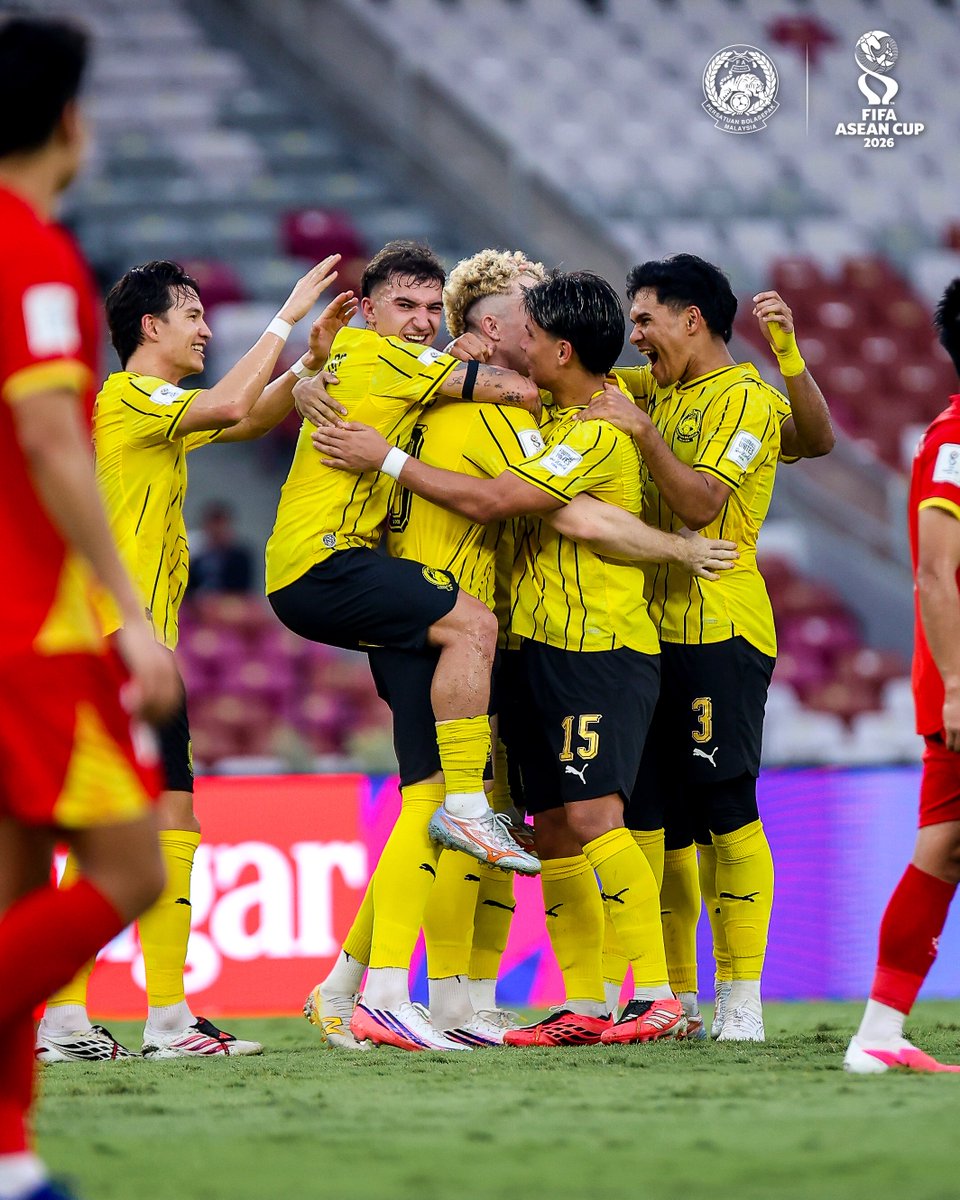 malaysia_nt's tweet photo. 10 goals. 0 conceded. 🐯🔥
Moments against Vietnam to close out the FIFA ASEAN Cup 2026 in 3rd place. 🇲🇾💛🖤

What a campaign. What a team. 🫡❤️

#FAM #HarimauMalaya 
#FIFAASEANCup https://t.co/Laq6JhkJM8