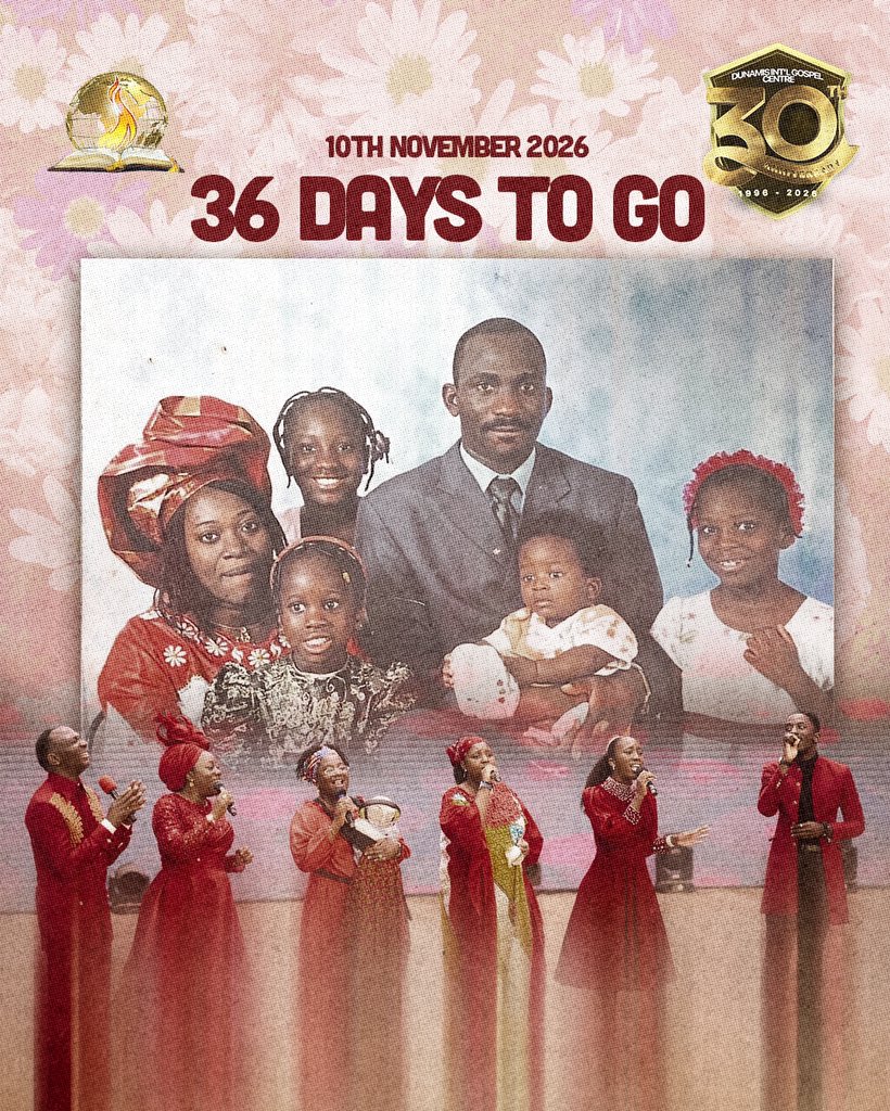 drpaulenenche's tweet photo. 36 DAYS TO GO! 🔥🎉

We celebrate the beauty of family, faith, growth, and God’s faithfulness. What a journey it has been! ❤️

36 DAYS TO GO! ⏳🔥
The celebration is getting closer, and we are excited! 🥳

We look forward to celebrating 30 glorious years of God’s goodness, faithfulness, and mighty acts!

36 DAYS TO GO! ⏳🔥
30 YEARS OF GOD’S FAITHFULNESS! ❤️🎉