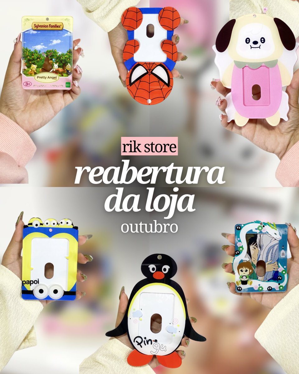 storeriks's tweet photo. 🌸 CATÁLOGO REABERTURA - OUTUBRO
o site vai reabriu esse mês com vários produtinhos ♡

🔗: https://t.co/4sjXVFHKJh
🗓️ 03/10 até 10/10 às 20hrs
• estão disponíveis no meu site, alguns itens não retornam mais! 

.

(+) mais detalhes abaixo https://t.co/FFNDjgbwD9