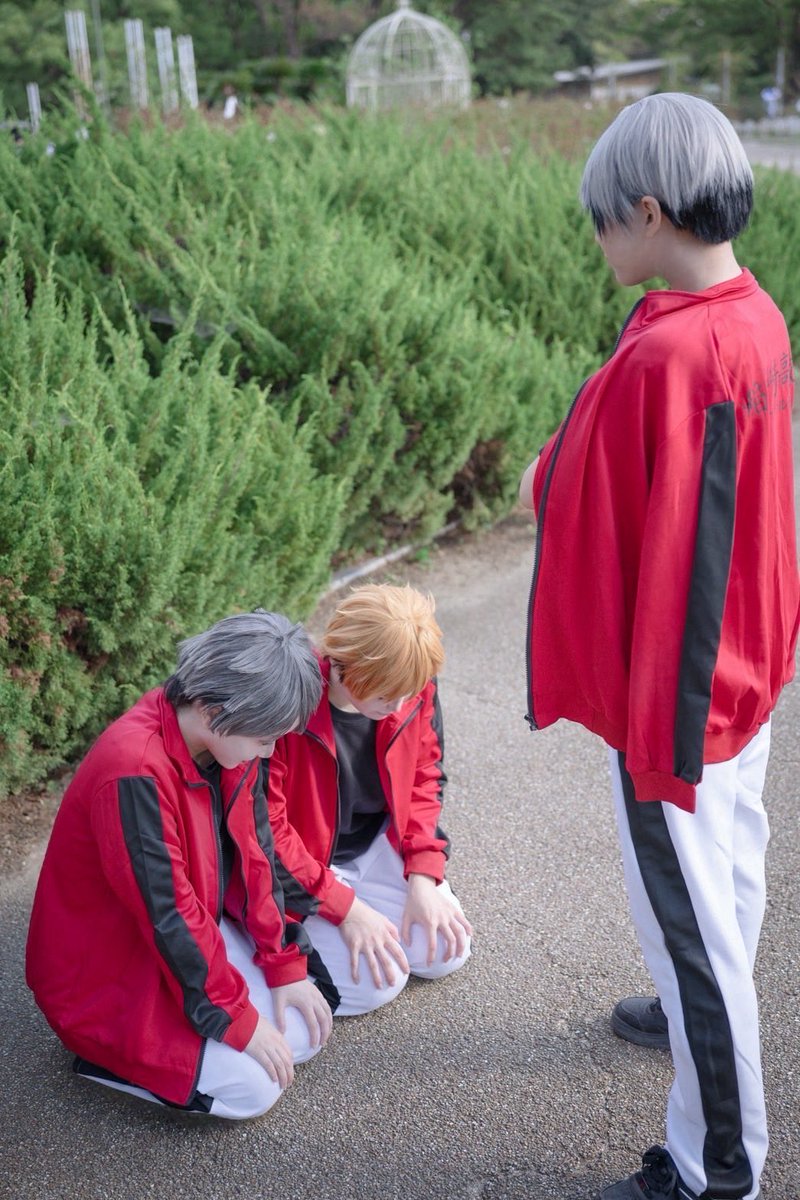 frappe_chhino's tweet photo. ※cosplay/コスプレ

ハイキュー！！/北信介、宮侑、宮治

宮兄弟お誕生日おめでとう。

北さん▶︎ふらぺ*ち~の
宮侑▶︎@ritsumaru_2525 
宮治▶︎@HIno__o0O 

素敵なお写真📷▶︎@cha_jasutea 様

 #宮兄弟誕生祭2026 
 #ハイキューコスプレ
 #hqcosplay https://t.co/R5DGMSfytW