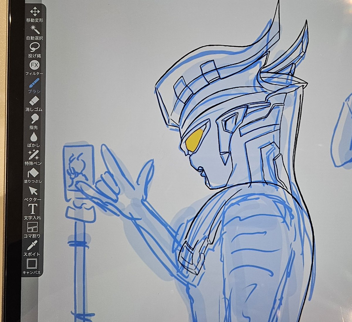 Brave_J16's tweet photo. ありえなさすぎるだろと思いながら描いてるけど模写なんだよなこれ https://t.co/OWPuOTLEXn