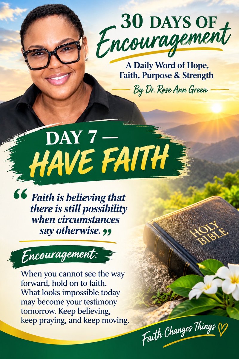 rosencu's tweet photo. DAY 7: HAVE FAITH 🙏🏽

Faith is not about having all the answers or knowing exactly how everything will work out. Faith is choosing to believe that there is still possibility, even when circumstances tell you otherwise. 

#faith #world #love #hope #jamaica #usa https://t.co/fmihN4dYhT