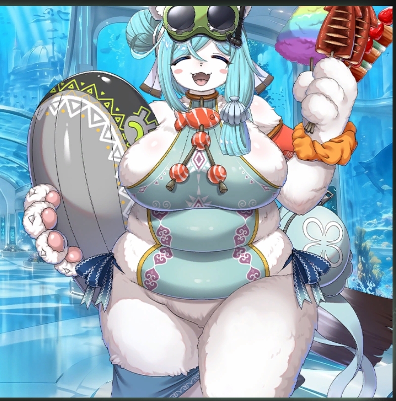Koosawachi's tweet photo. 会話シーンのみにある水着メルト、ユニットとしてURで出してほしいが？？？ https://t.co/uI9YIXyFda