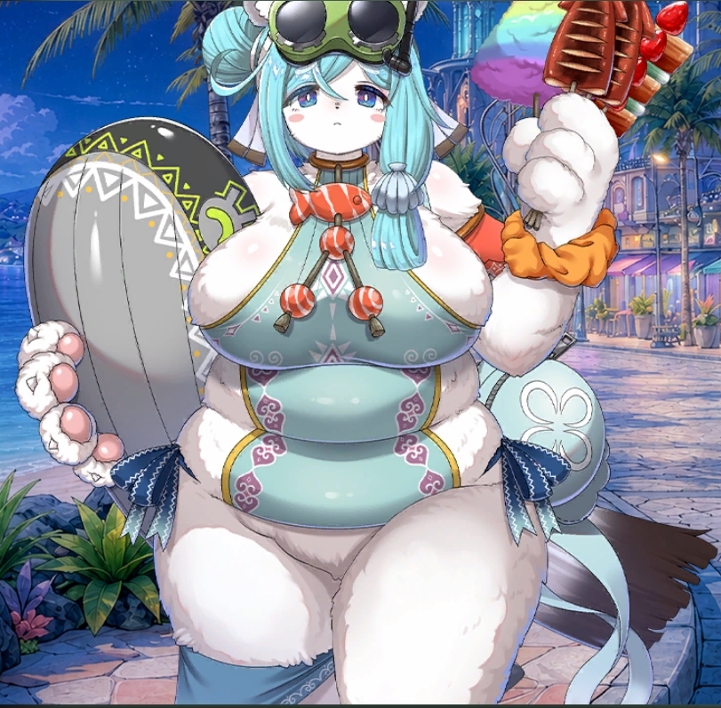 Koosawachi's tweet photo. 会話シーンのみにある水着メルト、ユニットとしてURで出してほしいが？？？ https://t.co/uI9YIXyFda