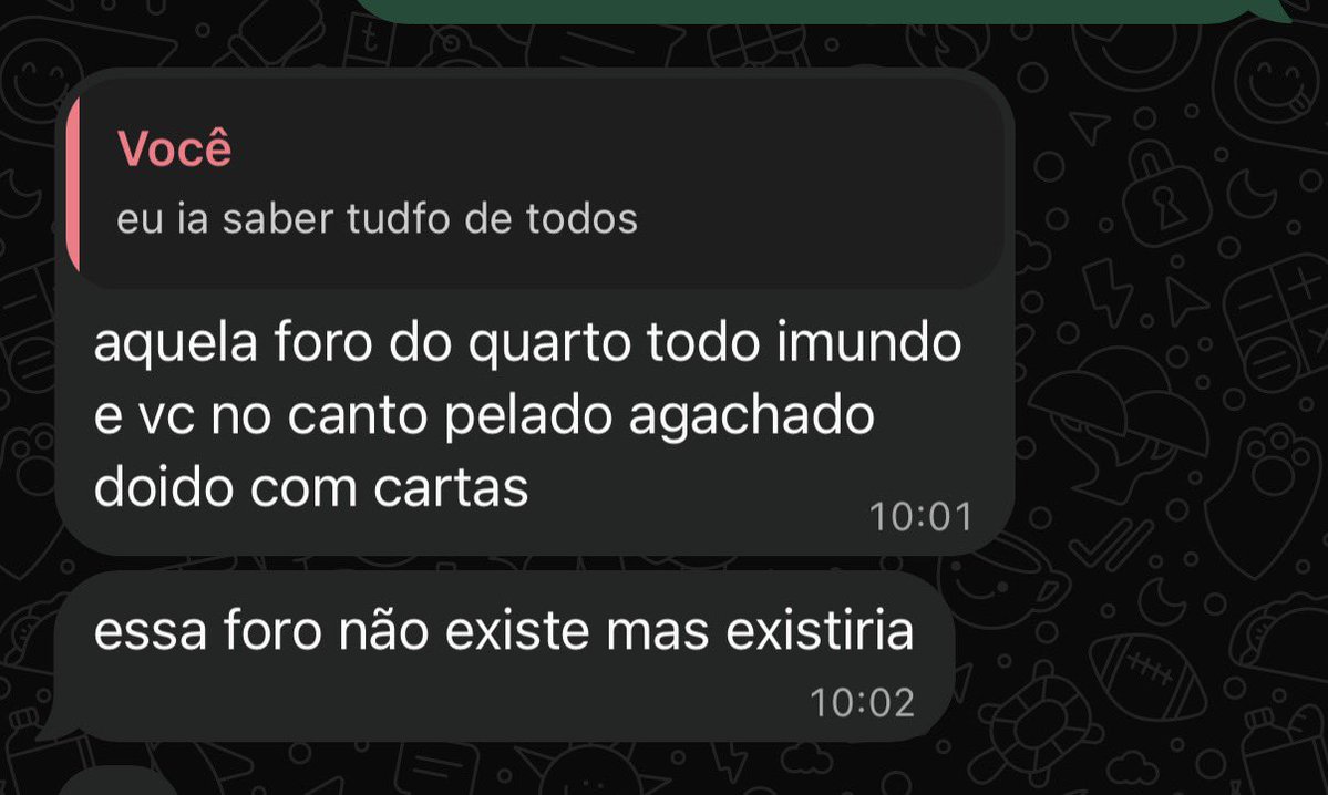 mcumento's tweet photo. e me perguntam pq eu sou ruim. https://t.co/g8mliWW5fQ