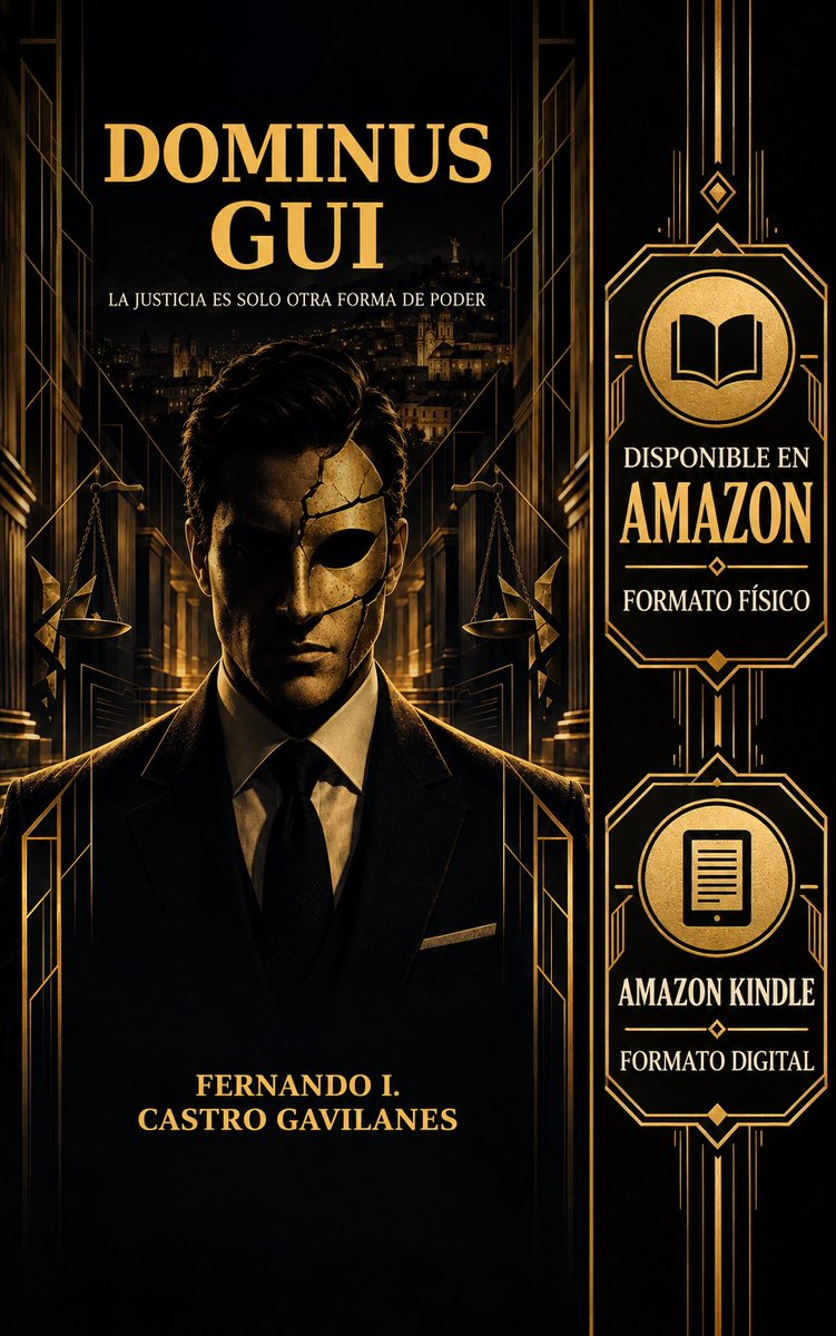 Fh3rCastr0's tweet photo. Ya conoces su rostro. Ahora conoces su nombre: DOMINUS GUI.

Detrás de la máscara, una mente capaz de convertir la ley en su instrumento de venganza.

Mi novela ya está disponible en Amazon, en formato físico, y en Amazon Kindle, en formato digital.

Descubre su historia. ¿Hasta dónde estarías dispuesto a comprenderlo?

#DominusGui #ThrillerPsicologico #NovelaDeSuspenso #LiteraturaEcuatoriana #LibrosEnAmazon