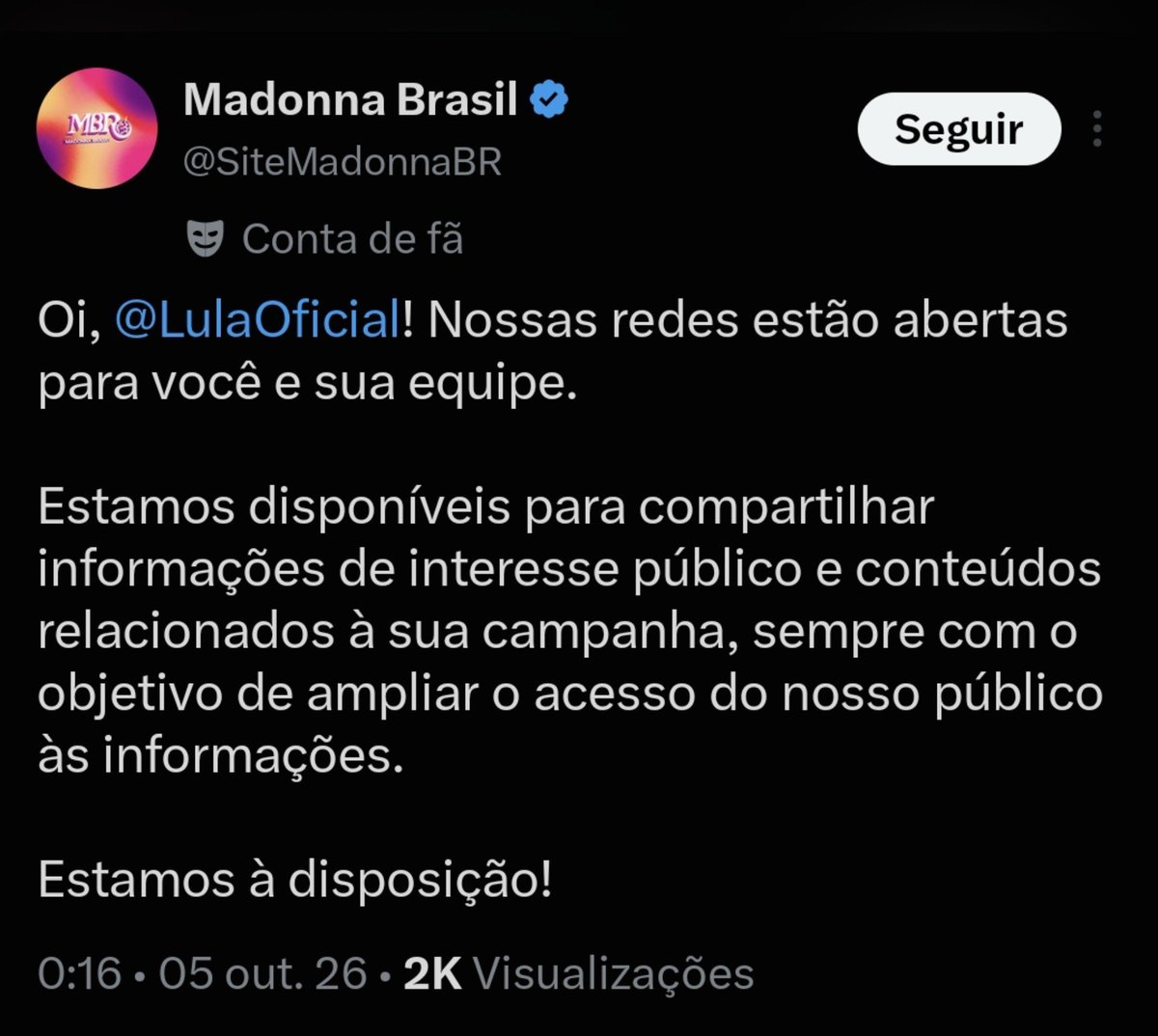 australianracha's tweet photo. just so you understand how tense things are in Brazil right now: basically every fanbase is making their platforms available to the current president because we’ve seen DIRECT INTERVENTION from billionaires on social media during the campaign period.

they’re interested in our natural resources, and many people fear they’ll have easier access to them if Bols0naro wins, especially given his relationship with 7rump