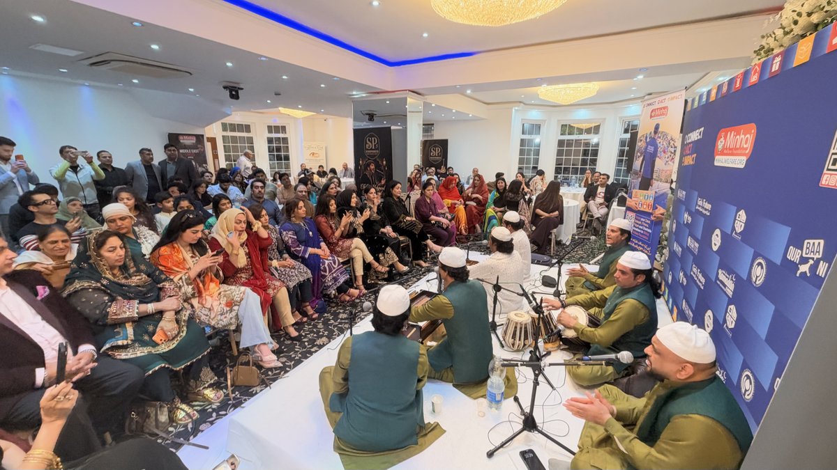 minhajwelfare's tweet photo. ✨ Thank you to Mas & Fox Solicitors, our guests and supporters for making the Soulful Qawwali Night a success in support of MWF’s Orphan Care Project.
💙 Together, we create brighter futures.
#MWF #OrphanCare #QawwaliNight https://t.co/vcVRMN8zW5