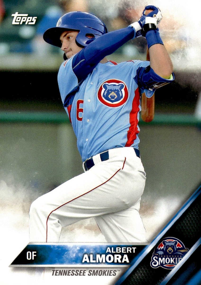 GameDatedCubs's tweet photo. Do you follow/collect the Cubs minor league affiliates or just the Cubs?

If there's a 2027 season, there are 171 days until Cubs Opening Day on March 25th.

Here is one of several cards #171 from my Cubs collection:

2016 Topps Pro Debut - #171 Albert Almora (Tennessee Smokies)

The photo for this card was taken on April 25, 2015, in Kodak, Tennessee. The Smokies are still the Cubs AA affiliate but have since relocated to Knoxville.

📸- Tony Farlow, Four Seam Images