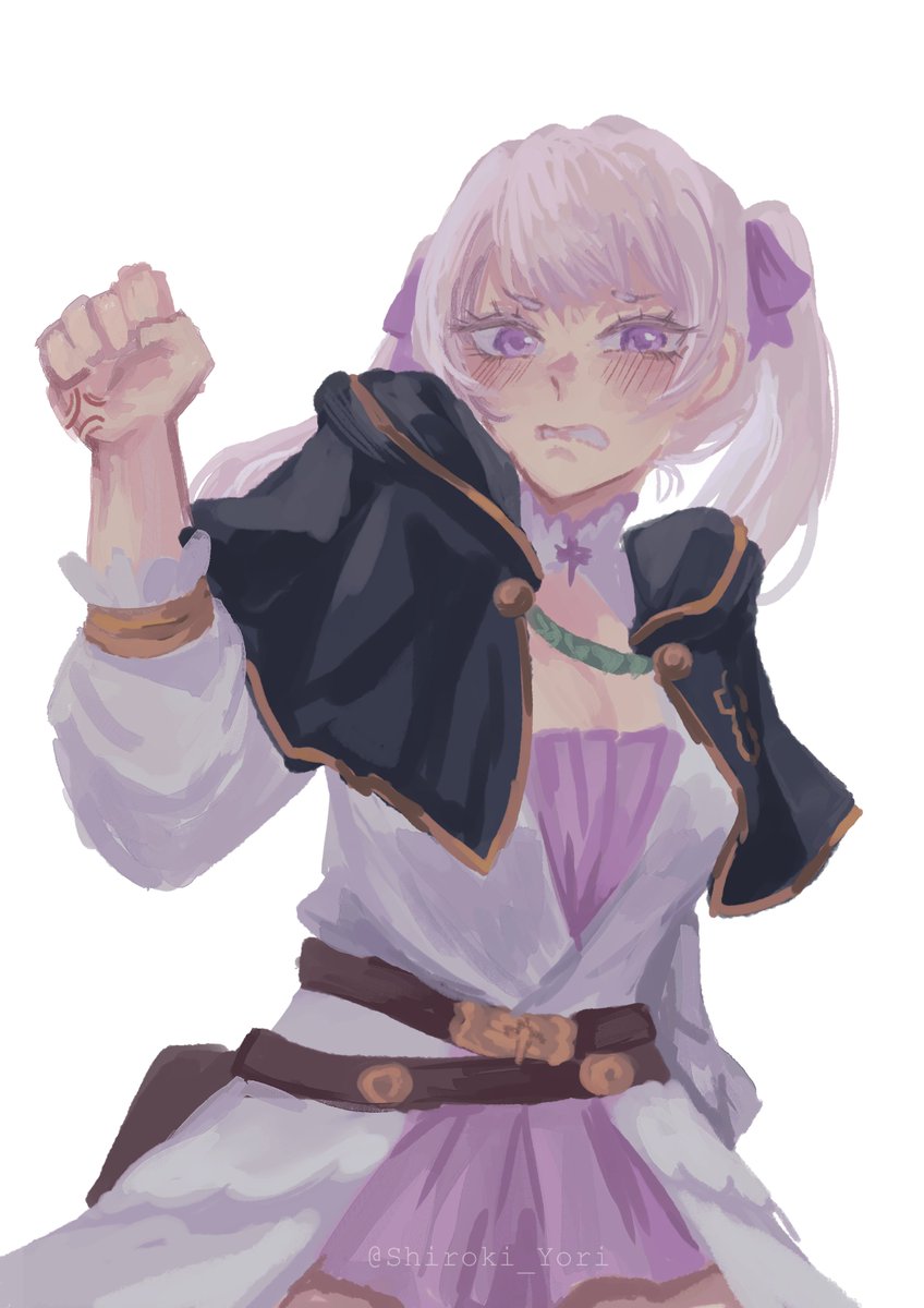 Shiroki_Yori's tweet photo. Haven't watch ss2 yet
But i want to draw my love Noelle Silva💜

#Blackclover https://t.co/1Gw97axDXY