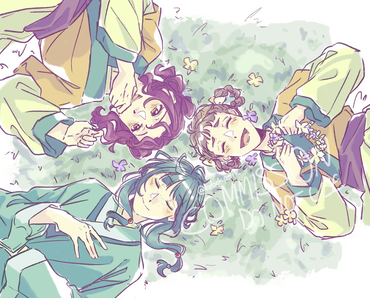 bebekpelik's tweet photo. inner court trio commission for a friend :'> i love them
#薬屋のひとりごと https://t.co/yauDoq9cMD