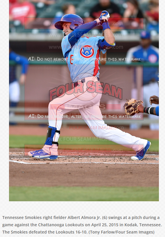 GameDatedCubs's tweet photo. Do you follow/collect the Cubs minor league affiliates or just the Cubs?

If there's a 2027 season, there are 171 days until Cubs Opening Day on March 25th.

Here is one of several cards #171 from my Cubs collection:

2016 Topps Pro Debut - #171 Albert Almora (Tennessee Smokies)

The photo for this card was taken on April 25, 2015, in Kodak, Tennessee. The Smokies are still the Cubs AA affiliate but have since relocated to Knoxville.

📸- Tony Farlow, Four Seam Images