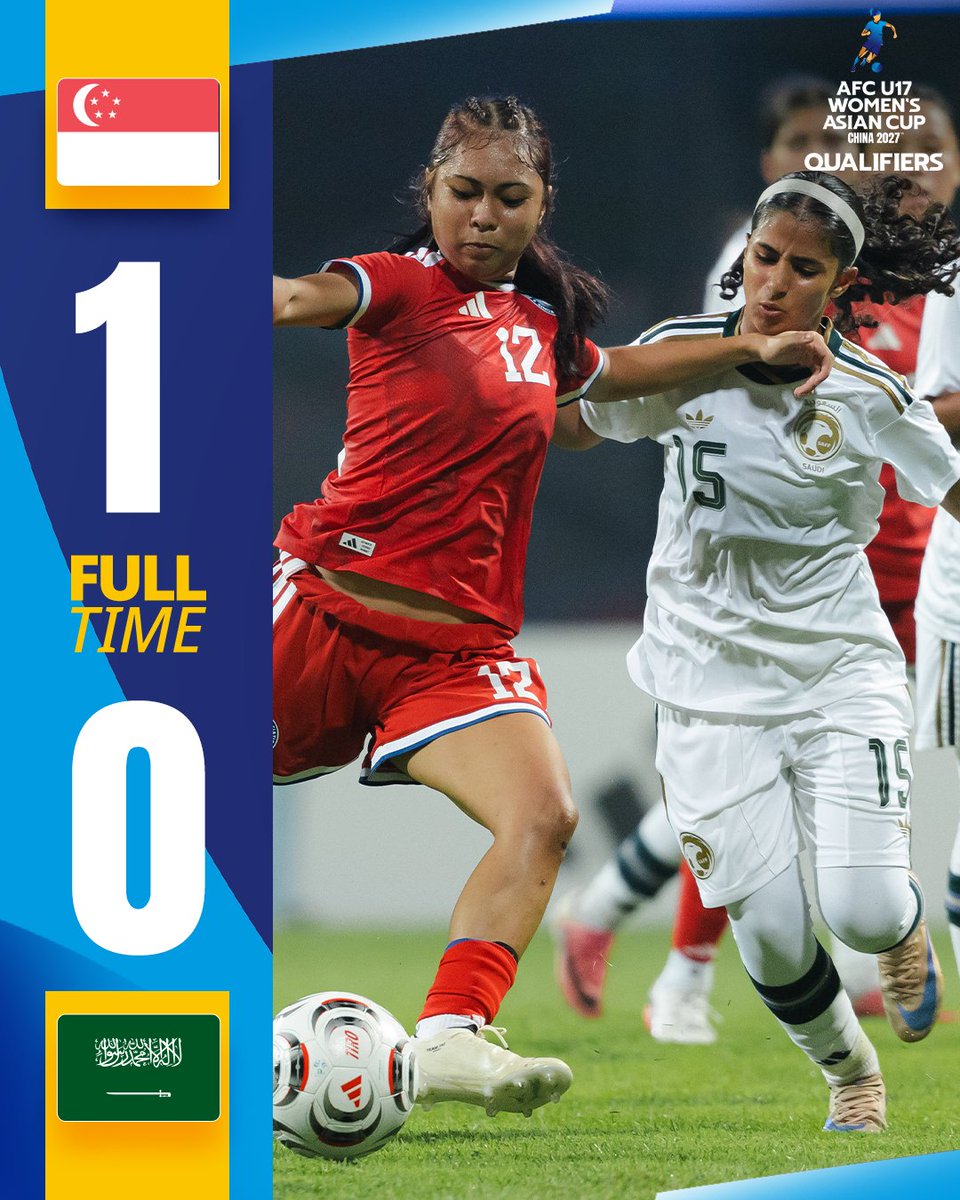 TheAWCL's tweet photo. ASEAN counterparts 🇮🇩 Indonesia and 🇸🇬 Singapore are victorious in their #U17WAC Qualifiers Group B openers! https://t.co/LX4ziNjdN1