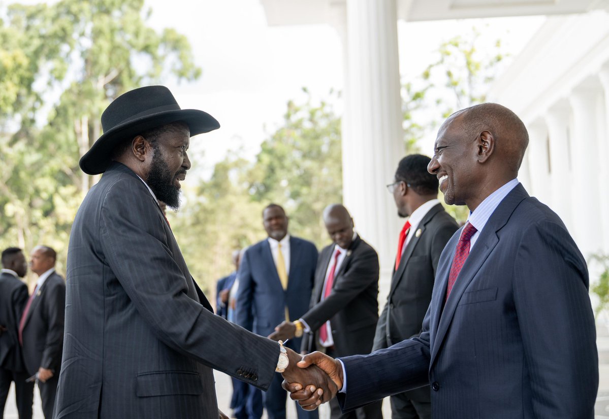 WilliamsRuto's tweet photo. Hosted South Sudan President Salva Kiir Mayardit at State House, Nairobi. We expressed satisfaction with the strong relations between our two nations and resolved to continue opening more opportunities for trade and investment for our citizens.

Additionally, thanked President Kiir for South Sudan's participation in last week's launch of the Dangote East Africa Refinery in Lamu.

Commended South Sudan for the General Election to be held in December 2026. Kenya stands ready to support South Sudan in this endeavour while encouraging dialogue and consensus among all parties.