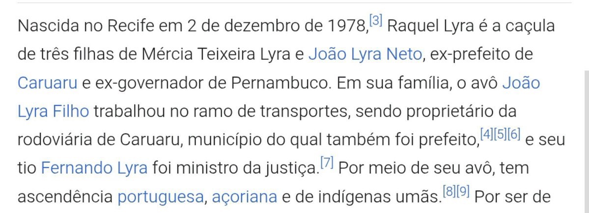 somethingbazed1's tweet photo. Fun fact sobre a Raquel Lyra de PE: Ela tem origem cabloca, fruto de mistura de indígenas umãs com açorianos. 

Sendo de família tradicional na região, o antepassado fundador da linhagem recebeu terras da coroa portuguesa em Recife e um dos seus trisavós era dono de escravos. https://t.co/4zAtEDSbem