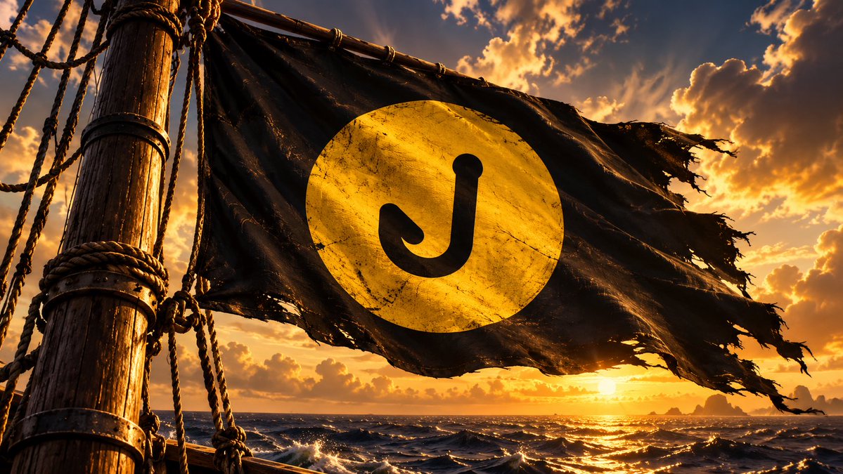CaptainPickhook's tweet photo. The new flag is up. 🏴‍☠️

Captain Pickhook raised it.
The crew stands behind it.

Through calm seas or rough ones,
we sail under the same flag.

No passengers. Just crew. 🪝

@pickhooks https://t.co/RNXcgItlX7