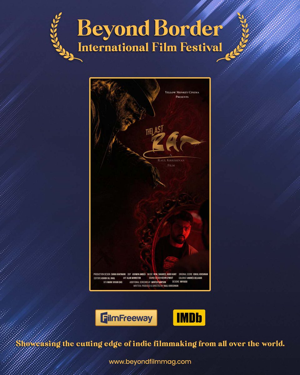 beyondborderiff's tweet photo. S23 official entry 🎬 - "The Last RAT" directed by Raul Krrishnan.

#bbiff https://t.co/ScHqNCBFG9