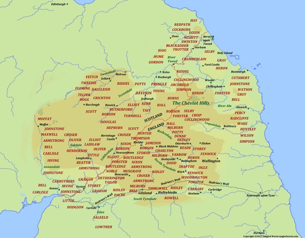 AngloLad_'s tweet photo. Is your surname here? Your family may have come from the Border Reiver clans, which you could class as Britain’s first “gangs”. They were renowned as fearless, strong raiding families from both sides of the Scottish-English border.

1300s - 1600s https://t.co/VPcwHYXcUX
